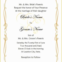 Free Invitation Templates For Word Of Business Template Formal Blank Reception Wedding Invitations Example