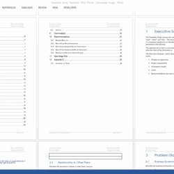 Great Feasibility Study Templates Ms Word Forms Checklists Template Theme Blue Software