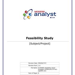 Tremendous Feasibility Study Template