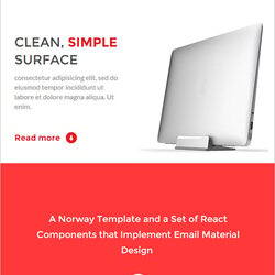 Best Outlook Email Templates Free Premium Template Clean Business Cross Red