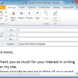 Marvelous Outlook Email Template Step By Guide Message Create Subject Name