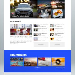 Matchless Magazine Website Template Templates