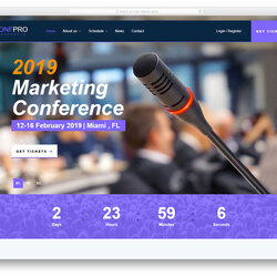 Spiffing Best Free Website Templates Template Event Events