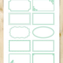 Assorted Labels Free Printable