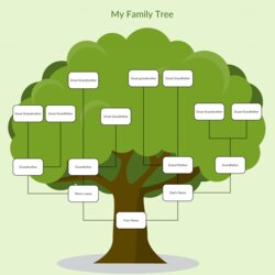Superb Family Tree Examples To Easily Visualize Your History Templates Template Blank Create Charts New My