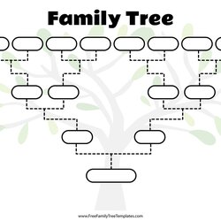 Magnificent Blank Family Tree Template Free Templates Fill Large Members