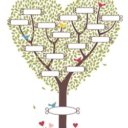 Tremendous Digital Cuts Family Tree Template Trees Plan Choose Board
