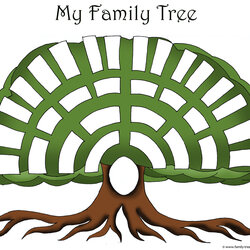 Swell Family Tree Templates Genealogy For Your Ancestry Map Template Blank Clip History Designs Kids Simple