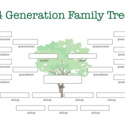 Out Of This World Best Generation Family Tree Template Printable For Free At Siblings With