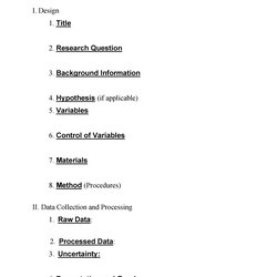 Lab Report Templates Format Examples Template Example Research Grade