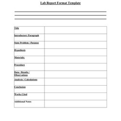 Fantastic Lab Report Templates Format Examples Template