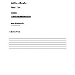 Worthy Lab Report Templates Format Examples Template Kb