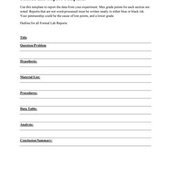 Outstanding Lab Report Templates Format Examples Template Science Writing Steps Kb