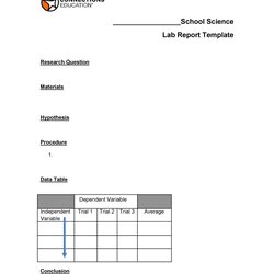 Wonderful Lab Report Templates Format Examples