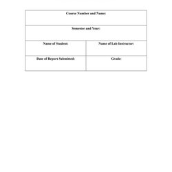 Superior Lab Report Templates Format Examples Template