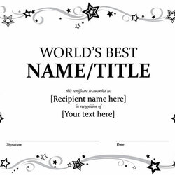 Best Free Microsoft Word Certificate Templates Downloads Template Award Make