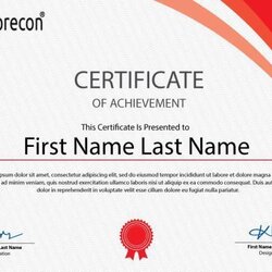 Marvelous Certificate Template Free Download Templates Word