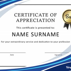 Tremendous Cert Of Recognition Template Certificates Diploma Award Unforgettable Certificate Word High