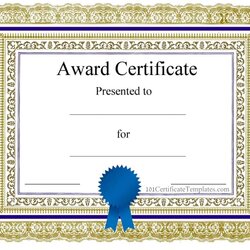 Free Blank Certificate Templates No Watermark Template Word