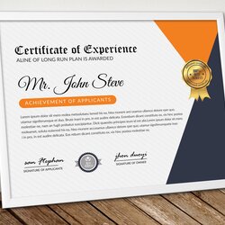 Word Format Certificate Template Creative Stationery Templates