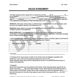 Magnificent Sales Agreement Create Free Form Sample Example Thumbnail