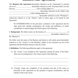Peerless Business Sale Agreement Template Fill Out Sign Online And Download Printable Big