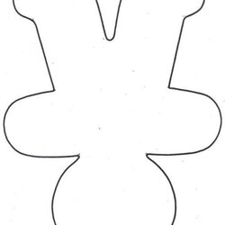 Gingerbread Man Template Printable Large Free Download Pattern Christmas Outline Crafts Felt Templates Paper
