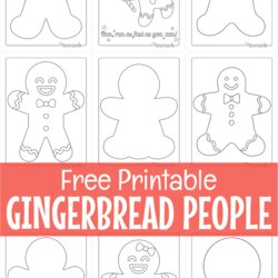 Great Free Printable Gingerbread Man Templates Coloring Pages Template Montage