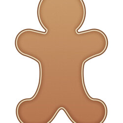 Spiffing Gingerbread Man Template Navigation Fit