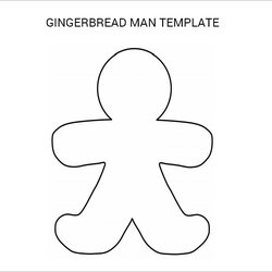 Preeminent Free Gingerbread Man Samples In Template Printable Templates
