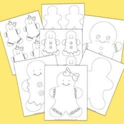 Sterling Free Printable Gingerbread Man Templates Great For Holiday And Girl
