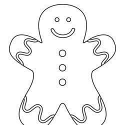 Brilliant Free Printable Small Snowflake Templates Gingerbread Man Template
