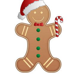 Smashing Gingerbread Man Template Christmas Clip Printable Kids Tree Santa Outline Border Men Bread Classroom