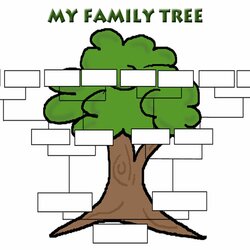 Champion Blank Family Tree Best Template Designs Genealogy Chart Trees Charts Children Kids Computer Use