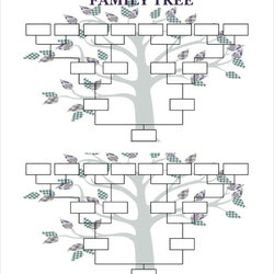 Terrific Free Sample Blank Family Tree Templates In Ms Word Excel Simple Large Template Generation Adoption