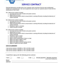 Eminent Sample Contract For Services Template Business Service