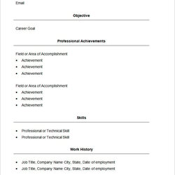 The Highest Quality Basic Resume Templates Doc Free Premium Resumes Template Word