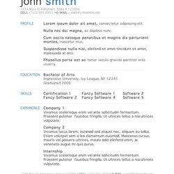Tremendous Resume Template Word Download Free For Microsoft Templates Format Simple Creative Resumes Sample