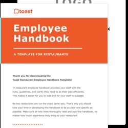 Worthy Restaurant Employee Handbook Template Toast Sheet Staffing Successful Biggest Issues Challenge None