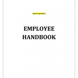 Excellent Restaurant Employee Handbook Template Formidable Design