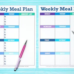 Printable Weekly Meal Planner Template Happiness Is Homemade Menu Planning Plan Dinner Grocery List Need