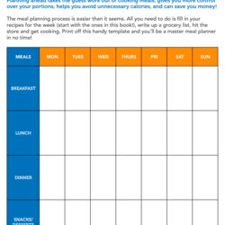 Terrific Meal Planning Can Easier Than You May Think Master Template Planner Plan Loss Weight Nutrition