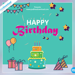 Peerless Happy Birthday Card Design Free Download Printable Templates Template Greeting
