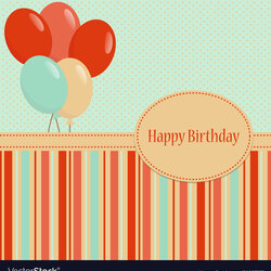 Champion Birthday Template Greeting Card Royalty Free Vector Image