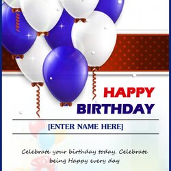Magnificent Free Birthday Card Templates In Word Excel Formats Template