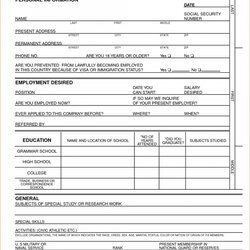 Admirable Free Printable Applications Forms Online General Application For Employment Is Easy
