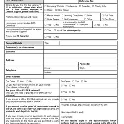 Superior Employment Format Free Authorization Forms In Application Form