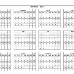 Ready To Use Printable Calendar Colorless Landscape