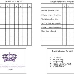 High Quality Report Card Template Yahoo Image Search School Templates Cards Printable Grade Homeschooling