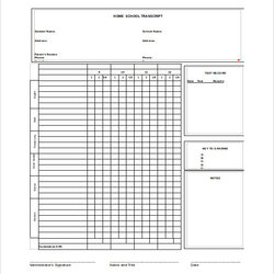 Free Sample Report Card Templates In Ms Word Template High School Printable Cards Excel Middle Google Example